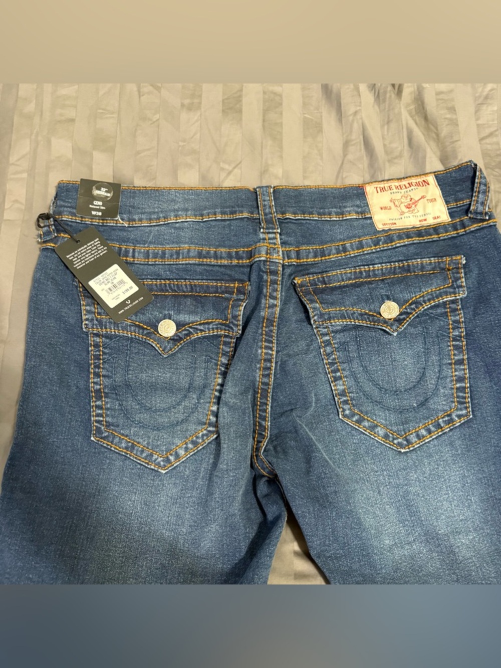 True Religion Men’s Dark Blue Boot Cut Jeans